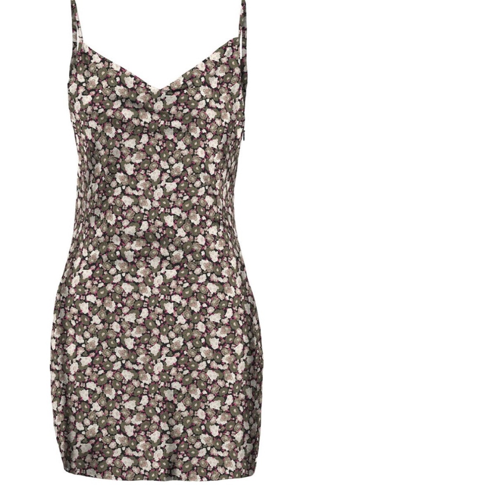 Vero Moda Cowl Neck Floral Slip Dress